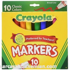 Crayola 58-7722 Classic Color Broad Line Markers 10 Count 1 Pack B00QFXEGZG
